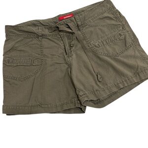 UNIONBAY Green Cargo Shorts Relaxed Fit Cotton